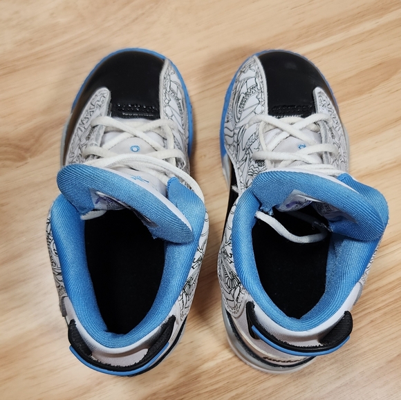 Air Jordan Dub Zero University Blue Toddler Sz 9C DV1358-114 Sneakers - Picture 7 of 11